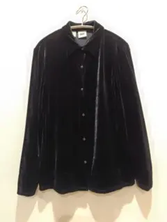 ♤*♡様 DKNY CLASSIC Sサイズ 長袖シャツ 黒 ベロア調のサムネイル