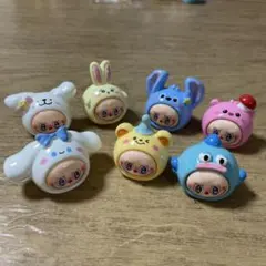 ラブブ　キャラクターコラボミニフィギュア　7個　　H