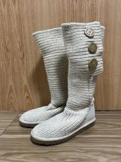 【限定値下げ】UGG ホワイトニットロングブーツ