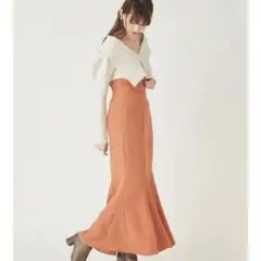 スナイデル ハイウエストヘムフレアスカート　swfs215135