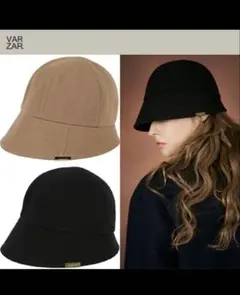 新品　タグつき　VARZAR バケットハット ブラック　帽子