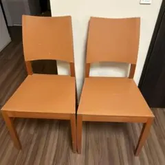 モーダエンカーサ　椅子　2脚　本革使用　オーダーメイド　貴重