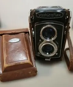 動作確認済】Yashicaflex ヤシカフレックス 二眼レフカメラ ケース付