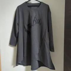 グレー 長袖カットソー M-L