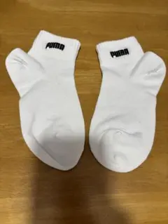 PUMA ホワイト ショートソックス21〜23