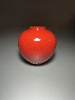 森山焼き　静邨　陶房　赤焼き　小壺　希少品 森山焼き 静邨 陶房 赤焼き 小壺 希少品 森山焼き 静邨