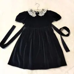 Les enfants de gisele ベルベットワンピース　卒入学式