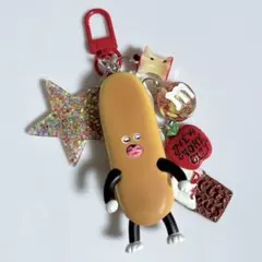 ※初期難有り※じゃらじゃらキーホルダー　ガチャガチャ　パン　どろぼう　ふ
