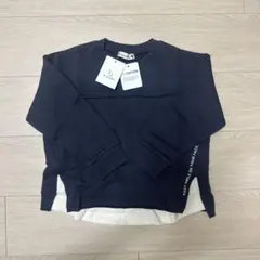 ブランシェス　トップス　トレーナー　120 新品　チャコールグレー