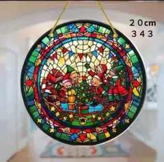 ３４３　クリスマス　５人の妖精　２０cmアクリルサンキャッチャー