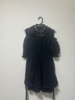 Pal elfy コットンレース肩空きワンピース