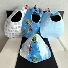 チューリップ帽子＆スタイ3枚セット　男の子用