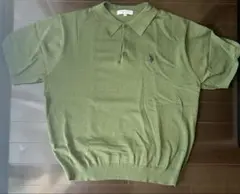 【月末SALE】U.S. POLO ASSN. 半袖ニットポロシャツ Mサイズ