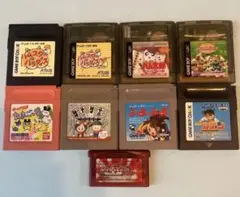 ゲームボーイカラー&GBA ジャンク品　ゲームソフト9本セット