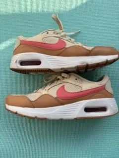 25cm NIKE Air Max ベージュ/ピンク スニーカー