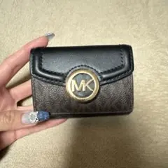 Michael Kors 三つ折り財布 ブラック/ブラウン