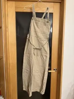 ベージュ オーバーオール スカート