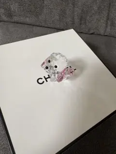Swarovski クリスタル 犬 置物 ピンクのサムネイル