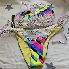 匿名配送❣️レディース ビキニ水着 ホルター 2点セット スイムスーツ　S