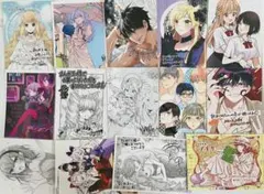 A. まんが王 漫画　特典イラストカード　14枚