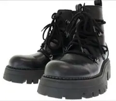 【希少】日本未発売 ZARA ボリュームレースアップブーツ　27-28センチ