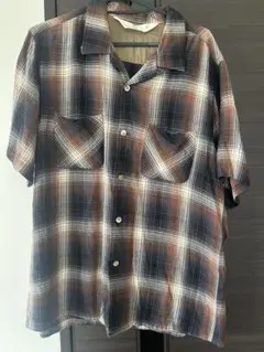 BEAUTY & YOUTH 半袖　開襟シャツ チェック　 ビンテージ　アローズ