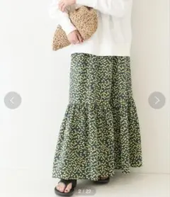 SLOBE IENA 花柄スカート