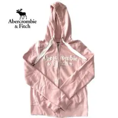 【Abercrombie & Fitch】アバクロ ジップアップパーカー ピンク