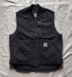 Carhartt カーハート　ダックベスト　ブラック　鬼フェード　Sサイズ Carhartt カーハート ダックベスト ブラック 鬼フェード Sサイズ