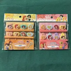 ディズニー プリンセス お弁当ピック 2点　お弁当箱ランチボックスお姫様入園入学