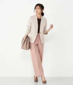 【美品】大草直子さん着用 PLST 綺麗めウォームリザーブストレートパンツ