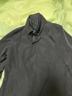 黒 ステンカラーコート 防寒2ウェイ・ベスト付き〜サイズＸＬ〜男女兼用〜