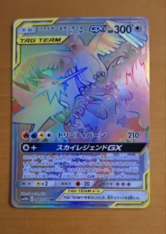 ポケモンカード ファイヤー&サンダー&フリーザーGX HR スカイ