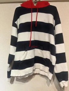 Yard sale パーカー ネイビー ホワイト