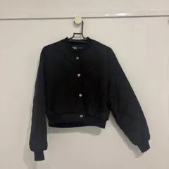 ZARA ブラック キルティングジャケット M