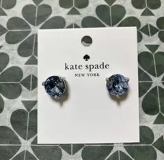 katespade NEW YORK 新品　ピアス　ブルー×ゴールドのサムネイル