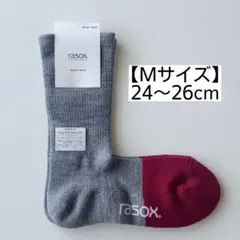 rasox L字型 靴下 ニューウォームウール・クルー 新品 ラソックス M