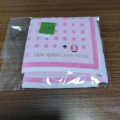 kate spade ピンクドット タオルハンカチ