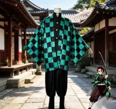鬼滅の刃 竈門炭治郎 コスプレ衣装 コスチューム サイズ選択可 新品 高品質