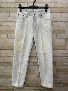 EDWIN ホワイト ストレートジーンズ　a0122