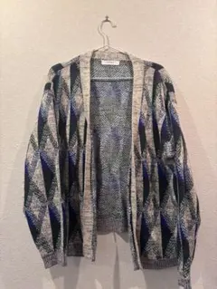 インヘリット INHERIT 総柄コットンカーディガ ン メンズ