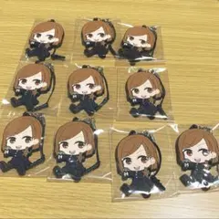 呪術廻戦　ぺたん娘　ラバーストラップ　ラバスト　釘崎　釘崎野薔薇　まとめ売り