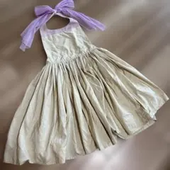 MARLMARL ベージュ エプロン kids 100-110cm