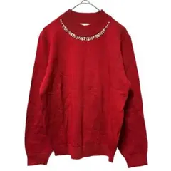 earth music & ecology ビジュー付き ニット セーター M