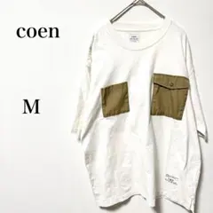 coen（コーエン）ハイカーラックライトウェイトTシャツ カットソー　半袖 M