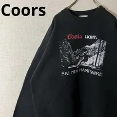 80s クアーズ Coors スウェット トレーナー 肉厚 ブラック USA製