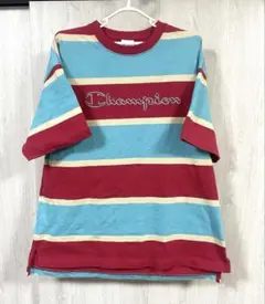 Champion ストライプ Tシャツ 半袖