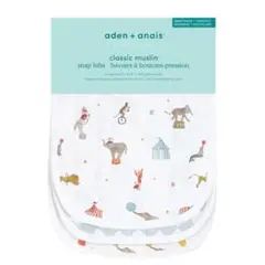 【aden+anais】スタイ よだれかけ ビブ3枚セット コットン 動物柄