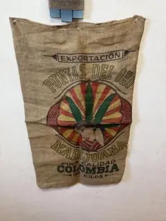 コロンビア製 麻袋 インテリア装飾用