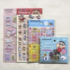 クレヨンしんちゃん　おはじきシール　タイルシール シール5枚セット　セリア